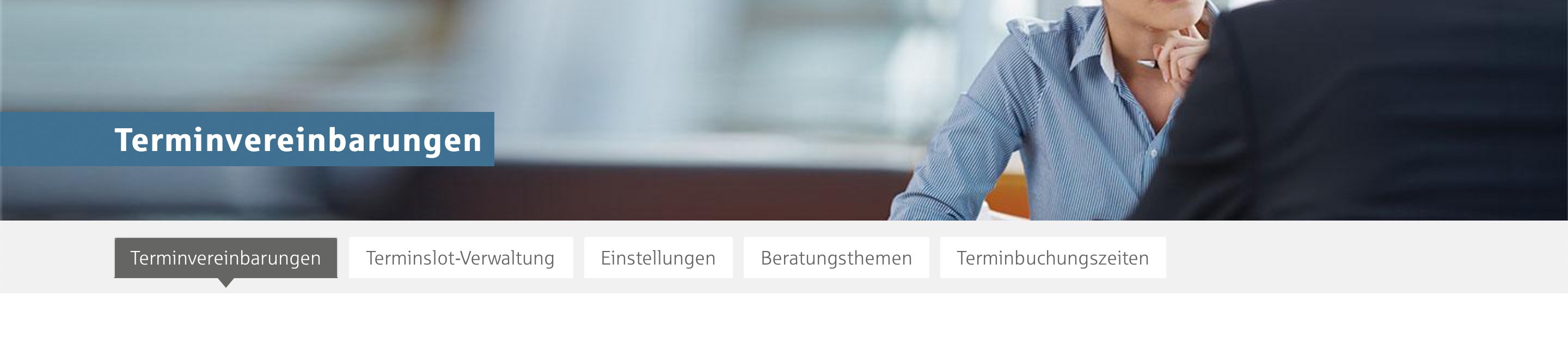 Funktionen Online Terminvereinbarung