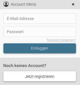 Login auf der baningo-select Plattform